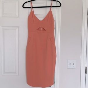 Runway Peach Colored Dress